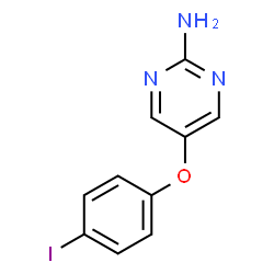 ChemSpider 2D Image | 5-(4-Iodophenoxy)-2-pyrimidinamine | C10H8IN3O