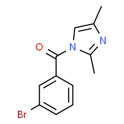 ChemSpider 2D Image | (3-Bromophenyl)(2,4-dimethyl-1H-imidazol-1-yl)methanone | C12H11BrN2O