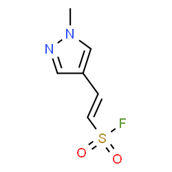 ChemSpider 2D Image | (E)-2-(1-Methyl-1H-pyrazol-4-yl)ethenesulfonyl fluoride | C6H7FN2O2S