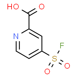 ChemSpider 2D Image | 4-(Fluorosulfonyl)-2-pyridinecarboxylic acid | C6H4FNO4S