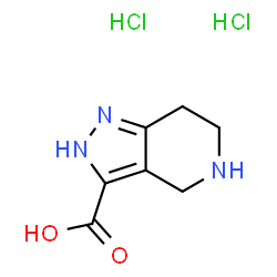 ChemSpider 2D Image | 2H,4H,5H,6H,7H-pyrazolo[4,3-c]pyridine-3-carboxylic acid dihydrochloride | C7H11Cl2N3O2