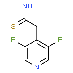 ChemSpider 2D Image | 2-(3,5-Difluoro-4-pyridinyl)ethanethioamide | C7H6F2N2S