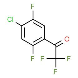 ChemSpider 2D Image | 1-(4-Chloro-2,5-difluorophenyl)-2,2,2-trifluoroethanone | C8H2ClF5O