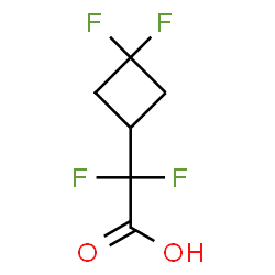 ChemSpider 2D Image | (3,3-Difluorocyclobutyl)(difluoro)acetic acid | C6H6F4O2
