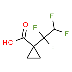 ChemSpider 2D Image | 1-(1,1,2,2-Tetrafluoroethyl)cyclopropanecarboxylic acid | C6H6F4O2