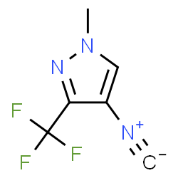 ChemSpider 2D Image | 4-Isocyano-1-methyl-3-(trifluoromethyl)-1H-pyrazole | C6H4F3N3