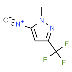 ChemSpider 2D Image | 5-Isocyano-1-methyl-3-(trifluoromethyl)-1H-pyrazole | C6H4F3N3