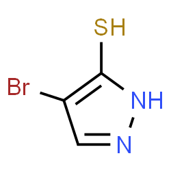 ChemSpider 2D Image | 4-Bromo-1H-pyrazole-5-thiol | C3H3BrN2S