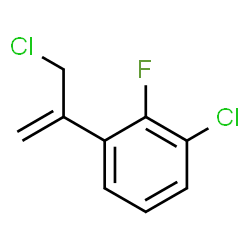 ChemSpider 2D Image | 1-Chloro-3-(3-chloro-1-propen-2-yl)-2-fluorobenzene | C9H7Cl2F