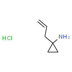 ChemSpider 2D Image | 1-Allylcyclopropanamine hydrochloride (1:1) | C6H12ClN