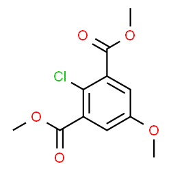 ChemSpider 2D Image | Dimethyl 2-chloro-5-methoxyisophthalate | C11H11ClO5