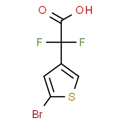 ChemSpider 2D Image | (5-Bromo-3-thienyl)(difluoro)acetic acid | C6H3BrF2O2S