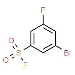 ChemSpider 2D Image | 3-Bromo-5-fluorobenzenesulfonyl fluoride | C6H3BrF2O2S