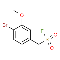 ChemSpider 2D Image | (4-Bromo-3-methoxyphenyl)methanesulfonyl fluoride | C8H8BrFO3S