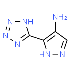 ChemSpider 2D Image | 5-(1H-Tetrazol-5-yl)-1H-pyrazol-4-amine | C4H5N7