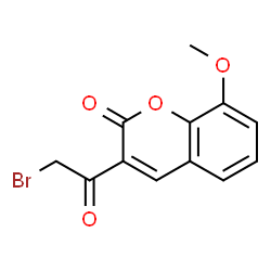 ChemSpider 2D Image | 3-(2-Bromo-acetyl)-8-methoxy-chromen-2-one | C12H9BrO4