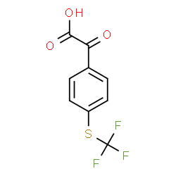 ChemSpider 2D Image | Oxo{4-[(trifluoromethyl)sulfanyl]phenyl}acetic acid | C9H5F3O3S