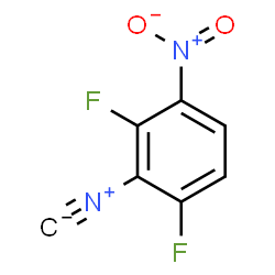ChemSpider 2D Image | 1,3-Difluoro-2-isocyano-4-nitrobenzene | C7H2F2N2O2