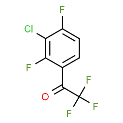 ChemSpider 2D Image | 1-(3-Chloro-2,4-difluorophenyl)-2,2,2-trifluoroethanone | C8H2ClF5O