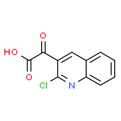 ChemSpider 2D Image | (2-Chloro-3-quinolinyl)(oxo)acetic acid | C11H6ClNO3
