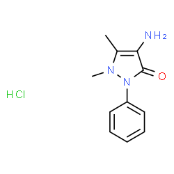 ChemSpider 2D Image | AMPYRONE HYDROCHLORIDE | C11H14ClN3O