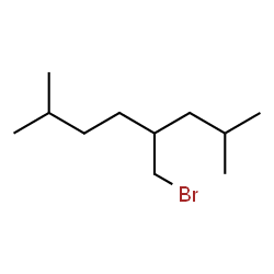 ChemSpider 2D Image | 4-(Bromomethyl)-2,7-dimethyloctane | C11H23Br
