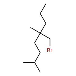 ChemSpider 2D Image | 5-(Bromomethyl)-2,5-dimethyloctane | C11H23Br