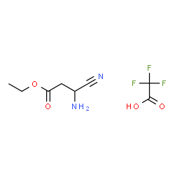 ChemSpider 2D Image | Ethyl 3-amino-3-cyanopropanoate trifluoroacetate (1:1) | C8H11F3N2O4