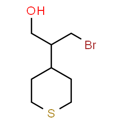 ChemSpider 2D Image | 3-Bromo-2-(tetrahydro-2H-thiopyran-4-yl)-1-propanol | C8H15BrOS