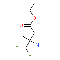 ChemSpider 2D Image | Ethyl 3-amino-4,4-difluoro-3-methylbutanoate | C7H13F2NO2