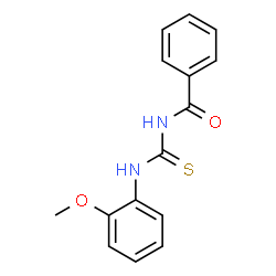 ChemSpider 2D Image | N-[(2-Methoxyphenyl)carbamothioyl]benzamide | C15H14N2O2S