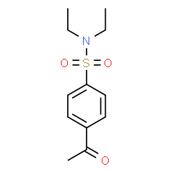 ChemSpider 2D Image | 4-Acetyl-N,N-diethylbenzenesulfonamide | C12H17NO3S
