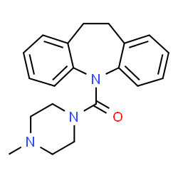 ChemSpider 2D Image | 10,11-Dihydro-5H-dibenzo[b,f]azepin-5-yl(4-methyl-1-piperazinyl)methanone | C20H23N3O