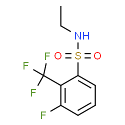 ChemSpider 2D Image | N-Ethyl-3-fluoro-2-(trifluoromethyl)benzenesulfonamide | C9H9F4NO2S