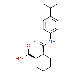 ChemSpider 2D Image | (1R,2S)-2-[(4-Isopropylphenyl)carbamoyl]cyclohexanecarboxylic acid | C17H23NO3