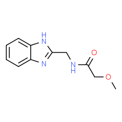 ChemSpider 2D Image | N-(1H-Benzimidazol-2-ylmethyl)-2-methoxyacetamide | C11H13N3O2
