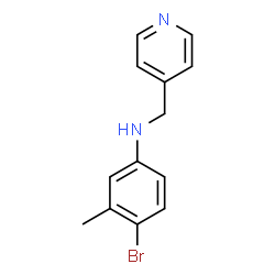 ChemSpider 2D Image | 4-Bromo-3-methyl-N-(4-pyridinylmethyl)aniline | C13H13BrN2