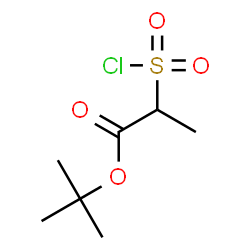 ChemSpider 2D Image | tert-butyl 2-(chlorosulfonyl)propanoate | C7H13ClO4S