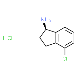 ChemSpider 2D Image | (1R)-4-Chloro-1-indanamine hydrochloride (1:1) | C9H11Cl2N