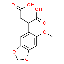 ChemSpider 2D Image | 2-(6-Methoxy-1,3-benzodioxol-5-yl)succinic acid | C12H12O7