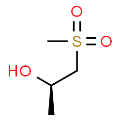 ChemSpider 2D Image | (2R)-1-(Methylsulfonyl)-2-propanol | C4H10O3S