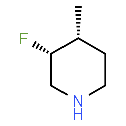 ChemSpider 2D Image | (3R,4R)-3-Fluoro-4-methylpiperidine | C6H12FN