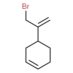 ChemSpider 2D Image | 4-(3-Bromo-1-propen-2-yl)cyclohexene | C9H13Br