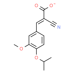 ChemSpider 2D Image | (2E)-2-Cyano-3-(4-isopropoxy-3-methoxyphenyl)acrylate | C14H14NO4