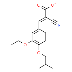 ChemSpider 2D Image | (2E)-2-Cyano-3-(3-ethoxy-4-isobutoxyphenyl)acrylate | C16H18NO4