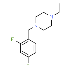 ChemSpider 2D Image | 1-(2,4-Difluorobenzyl)-4-ethylpiperazine | C13H18F2N2