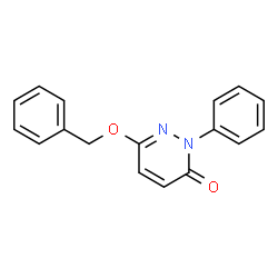 ChemSpider 2D Image | 6-(Benzyloxy)-2-phenyl-3(2H)-pyridazinone | C17H14N2O2