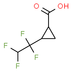 ChemSpider 2D Image | 2-(1,1,2,2-Tetrafluoroethyl)cyclopropanecarboxylic acid | C6H6F4O2