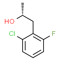 ChemSpider 2D Image | (2R)-1-(2-Chloro-6-fluorophenyl)-2-propanol | C9H10ClFO