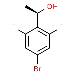ChemSpider 2D Image | (1R)-1-(4-Bromo-2,6-difluorophenyl)ethanol | C8H7BrF2O